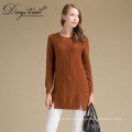 Al por mayor Custom Winter Warm Woman Cashmere Wool Knittedsweater